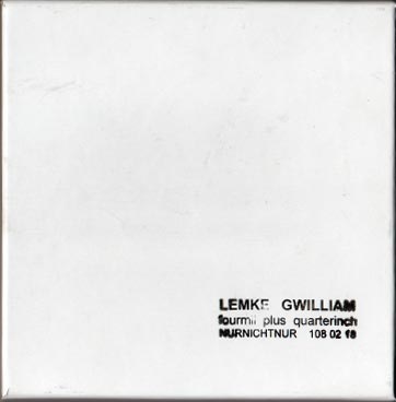 Lemke / Gwilliam - cover